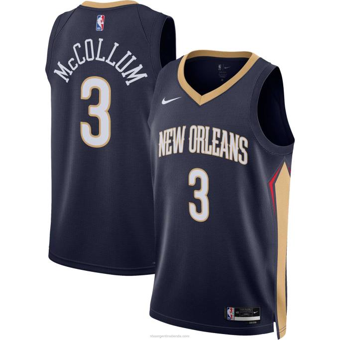NBA 0F6D10780 pelícanos de nueva orleans c.j. camiseta nike mccollum swingman azul marino