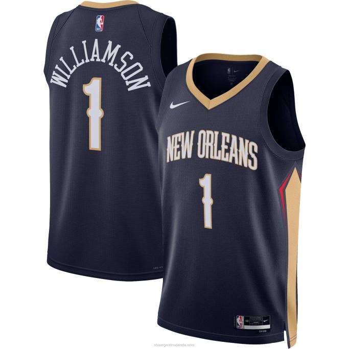 NBA 0F6D11036 New Orleans Pelicans Zion Williamson Nike Azul Marino Swingman Jersey