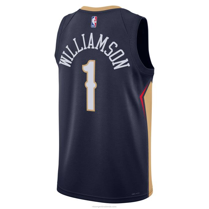 NBA 0F6D11036 New Orleans Pelicans Zion Williamson Nike Azul Marino Swingman Jersey