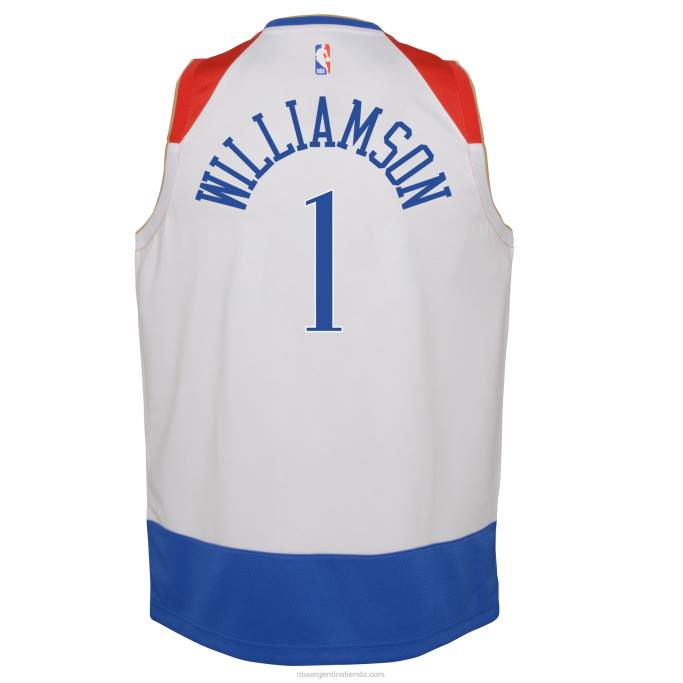 NBA 0F6D17460 camiseta nike new orleans pelicans zion williamson blanca swingman