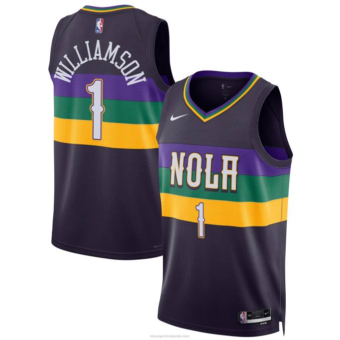 NBA 0F6D5115 New Orleans Pelicans Zion Williamson Nike Swingman Jersey Púrpura