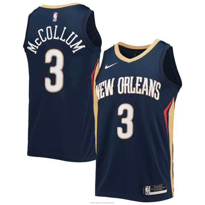 NBA 0F6D6936 pelícanos de nueva orleans c.j. camiseta nike mccollum swingman azul marino