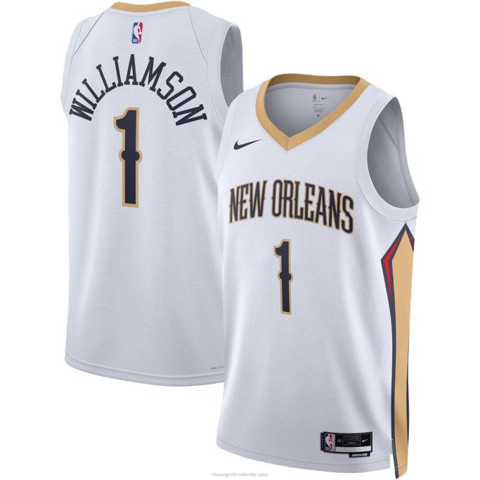 NBA 0F6D7087 camiseta new orleans pelicans zion williamson nike blanca swingman