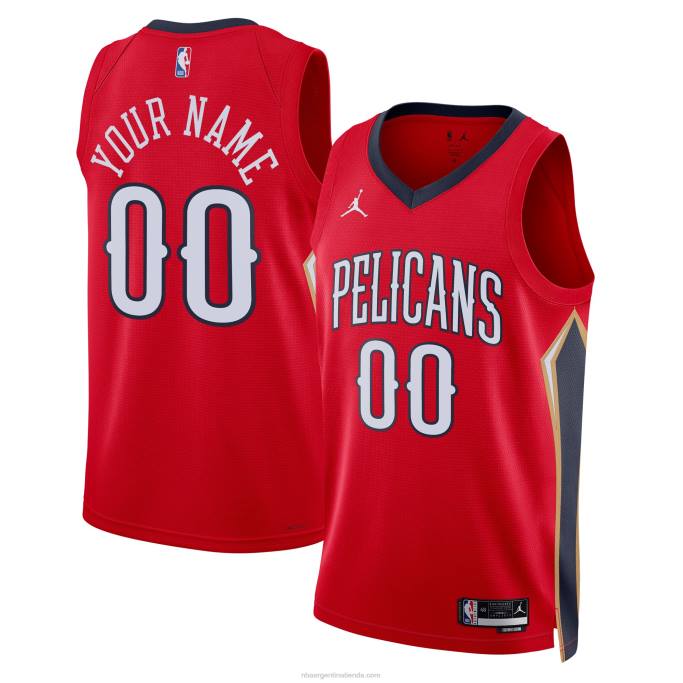 NBA 0F6D7892 Nueva orleans pelícanos jordan marca rojo swingman jersey personalizado