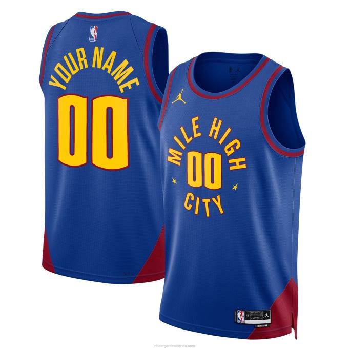 NBA 0F6D1215 denver nuggets jordan brand azul swingman jersey personalizado