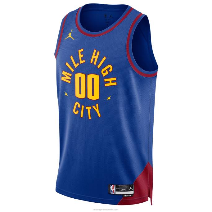 NBA 0F6D1215 denver nuggets jordan brand azul swingman jersey personalizado