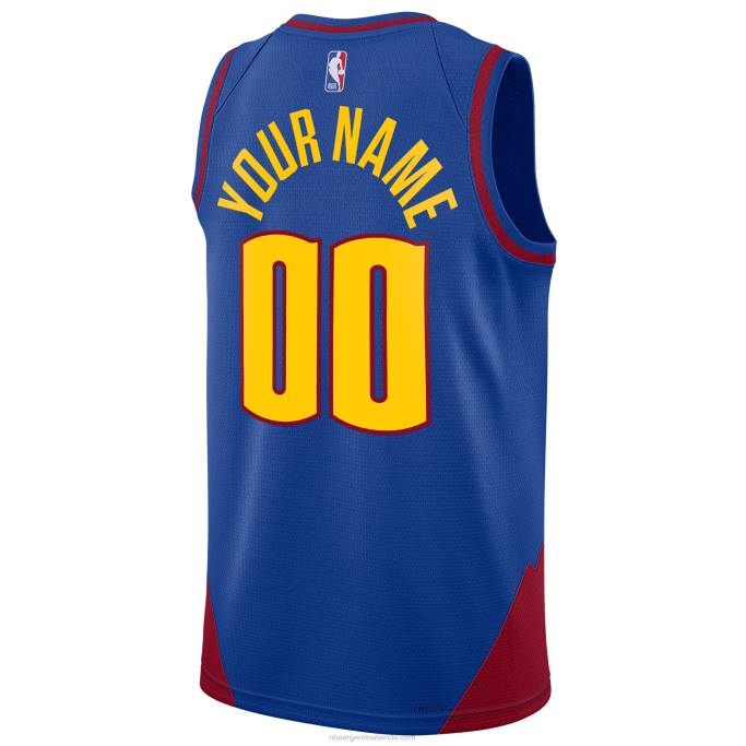 NBA 0F6D1215 denver nuggets jordan brand azul swingman jersey personalizado