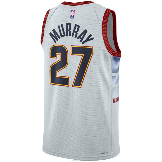 NBA 0F6D372 denver nuggets jamal murray nike plata swingman camiseta