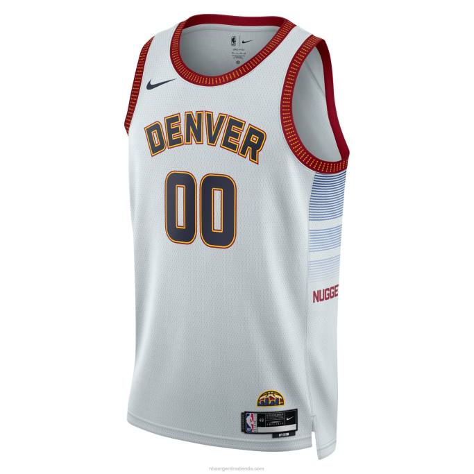 NBA 0F6D4803 camiseta denver nuggets nike swingman gris personalizada