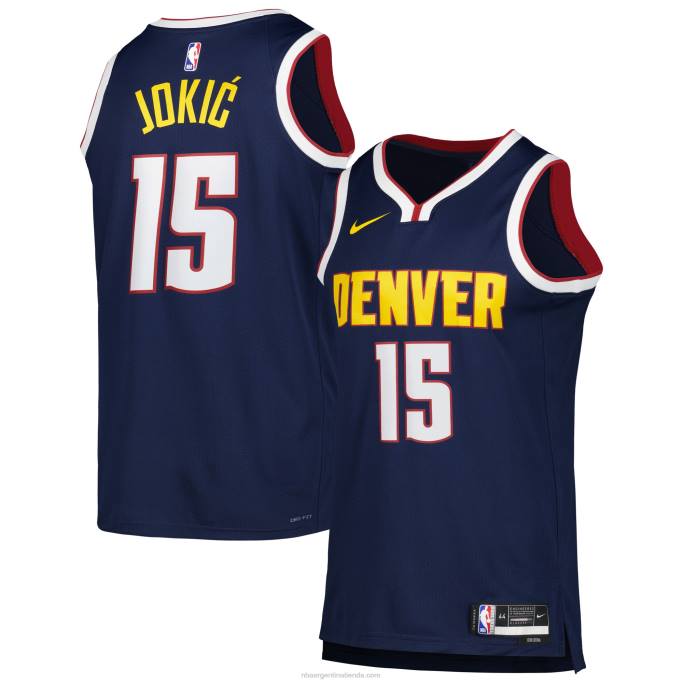 NBA 0F6D93 camiseta nike denver nuggets nikola jokic azul marino swingman