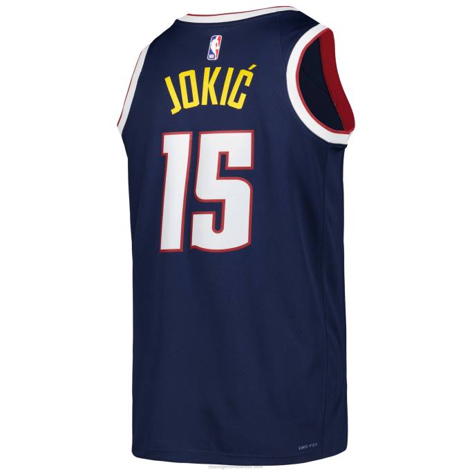 NBA 0F6D93 camiseta nike denver nuggets nikola jokic azul marino swingman