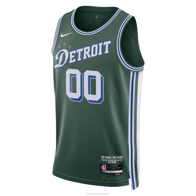 NBA 0F6D2143 Detroit Pistons Nike verde Swingman camiseta personalizada