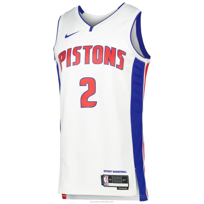 NBA 0F6D2464 camiseta detroit pistons cade cunningham nike blanca swingman
