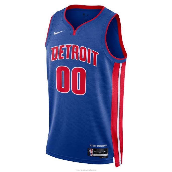 NBA 0F6D2474 Detroit Pistons Nike azul Swingman camiseta personalizada