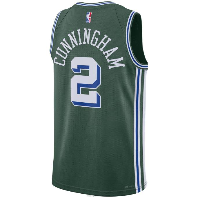 NBA 0F6D285 camiseta detroit pistons cade cunningham nike verde swingman