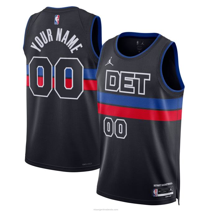 NBA 0F6D786 Detroit Pistons Jordan marca azul swingman camiseta personalizada