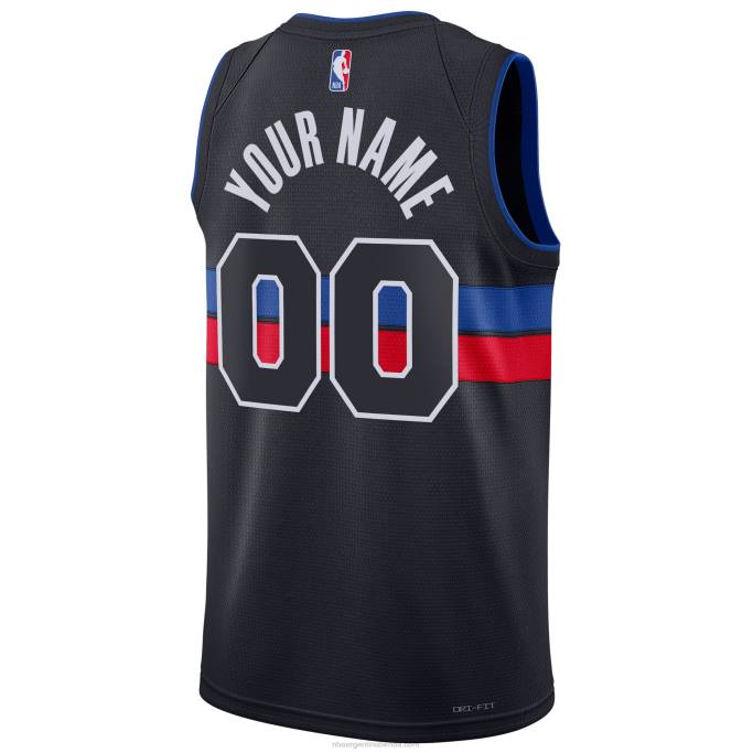 NBA 0F6D786 Detroit Pistons Jordan marca azul swingman camiseta personalizada