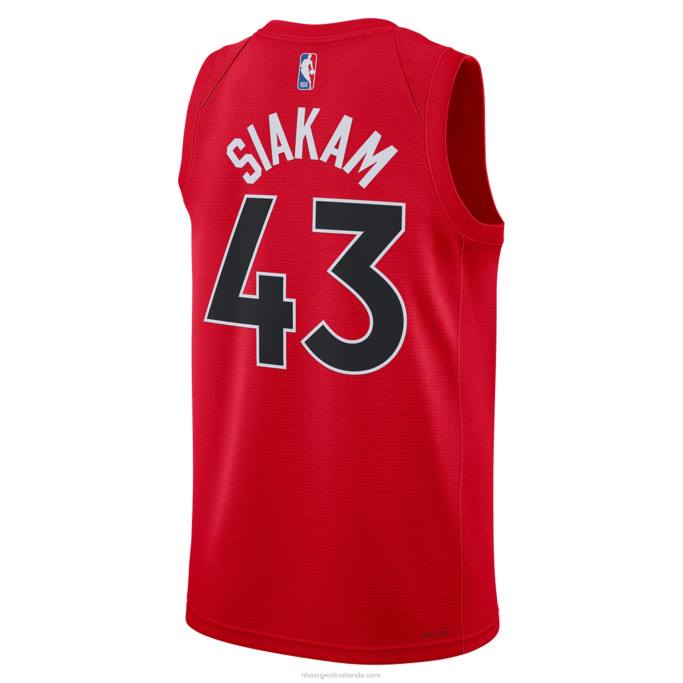 NBA 0F6D10562 toronto raptors pascal siakam nike rojo swingman camiseta