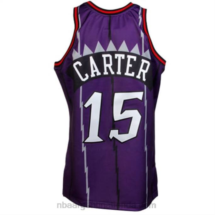 NBA 0F6D1830 Camiseta auténtica de retroceso de los Toronto Raptors de Vince Carter de Mitchell & Ness - Púrpura