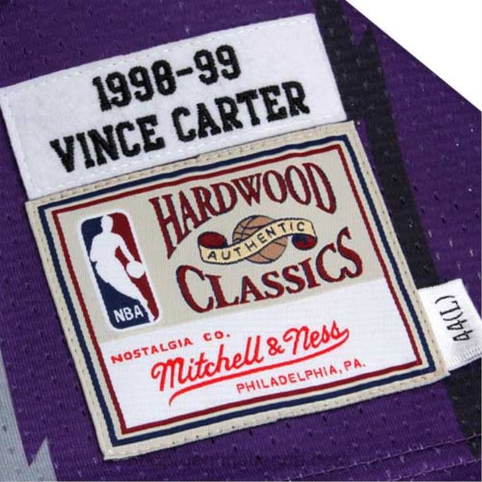 NBA 0F6D1830 Camiseta auténtica de retroceso de los Toronto Raptors de Vince Carter de Mitchell & Ness - Púrpura