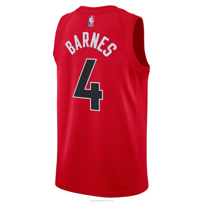NBA 0F6D3790 camiseta toronto raptors scottie barnes nike rojo swingman