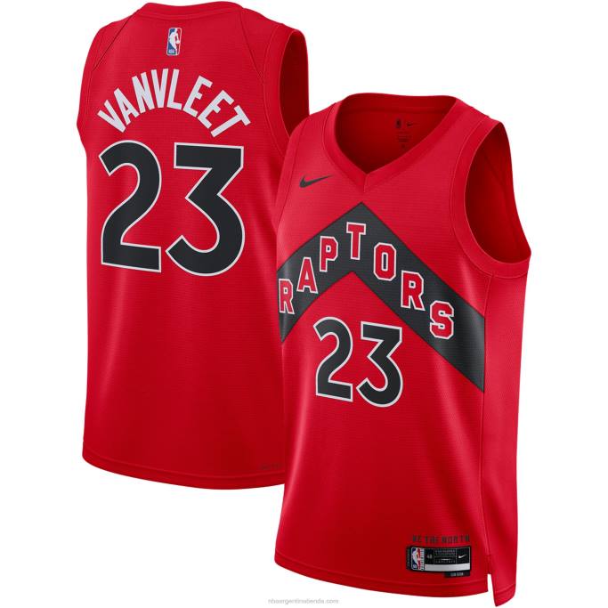 NBA 0F6D5756 camiseta toronto raptors fred vanvleet nike rojo swingman