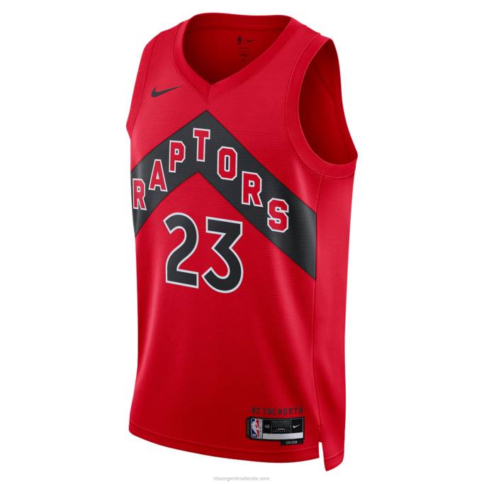 NBA 0F6D5756 camiseta toronto raptors fred vanvleet nike rojo swingman