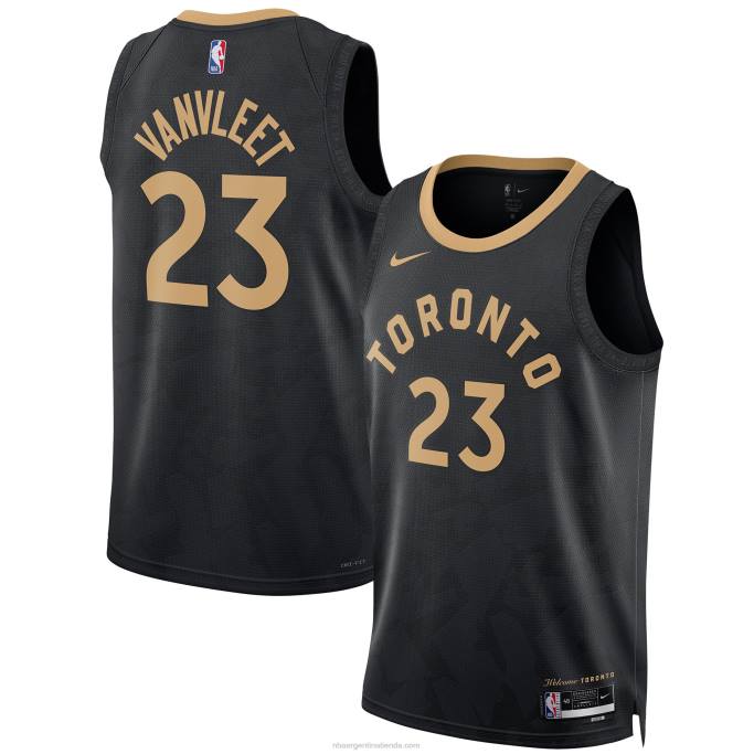 NBA 0F6D6641 camiseta toronto raptors fred vanvleet nike swingman negra