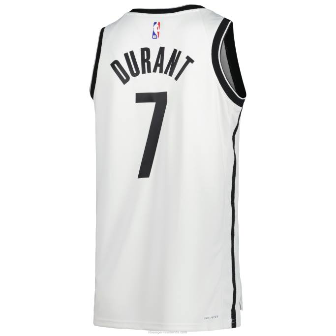 NBA 0F6D1127 camiseta de los brooklyn nets kevin durant nike blanca swingman
