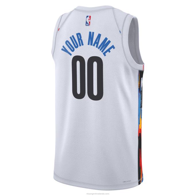 NBA 0F6D275 camiseta personalizada de los brooklyn nets nike blanca swingman