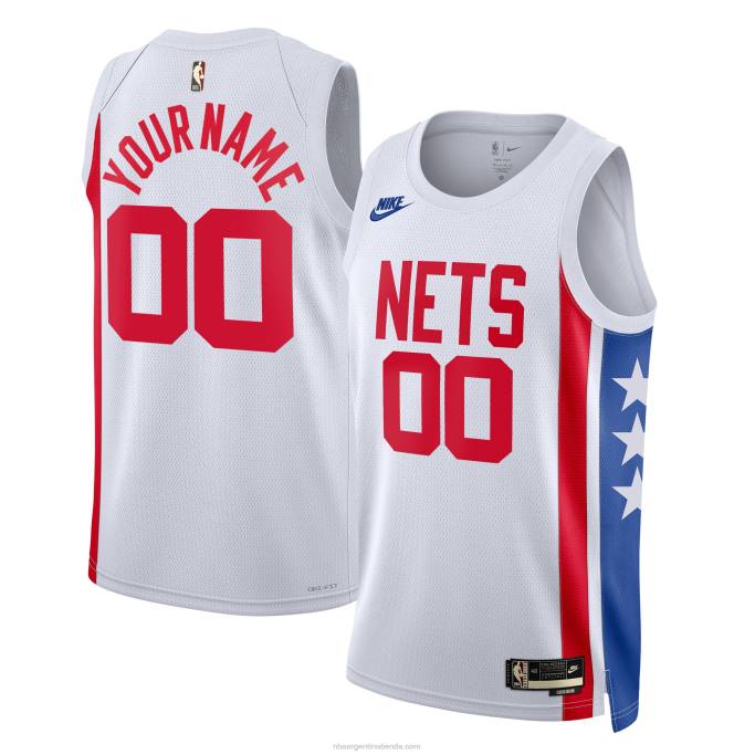 NBA 0F6D589 camiseta de los brooklyn nets nike blanca personalizada swingman