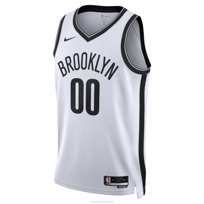 NBA 0F6D7754 camiseta personalizada de los brooklyn nets nike blanca swingman