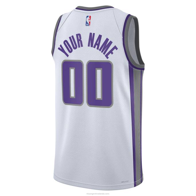 NBA 0F6D1225 Camiseta blanca personalizada Sacramento Kings Nike Swingman