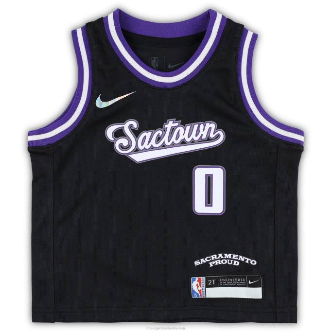 NBA 0F6D17107 camiseta niño sacramento kings tyrese haliburton nike negro réplica