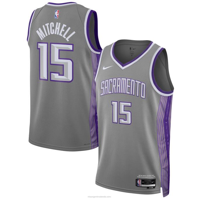 NBA 0F6D4597 camiseta de los reyes de sacramento davion mitchell nike swingman antracita