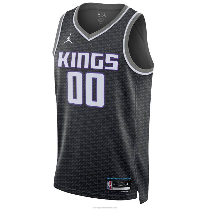 NBA 0F6D633 Camiseta personalizada Sacramento Kings Jordan Brand Black Swingman