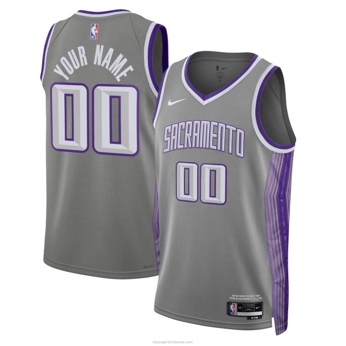 NBA 0F6D92 Camiseta Sacramento Kings Nike Negro Swingman Custom