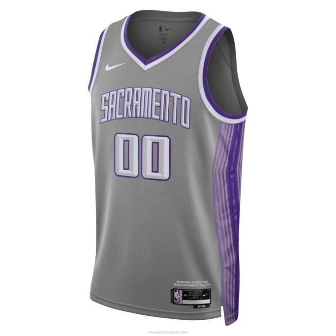 NBA 0F6D92 Camiseta Sacramento Kings Nike Negro Swingman Custom
