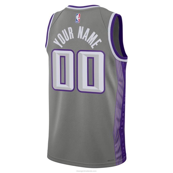 NBA 0F6D92 Camiseta Sacramento Kings Nike Negro Swingman Custom