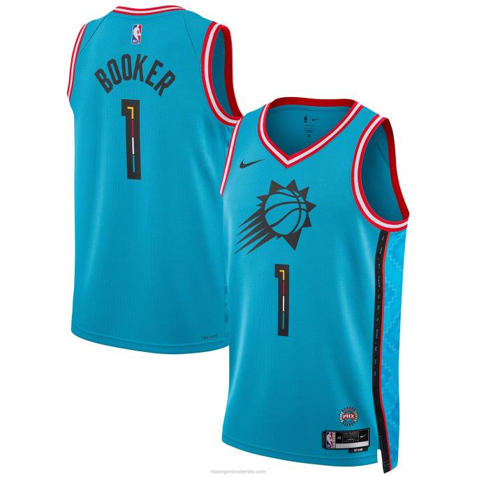 NBA 0F6D114 camiseta nike swingman phoenix suns devin booker turquesa