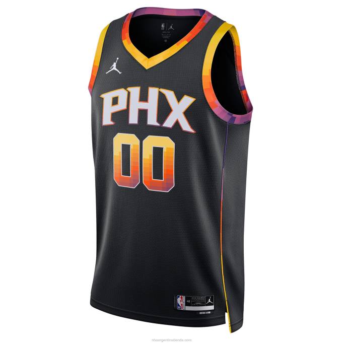 NBA 0F6D143 Camiseta personalizada Phoenix Suns Jordan Brand Black Swingman