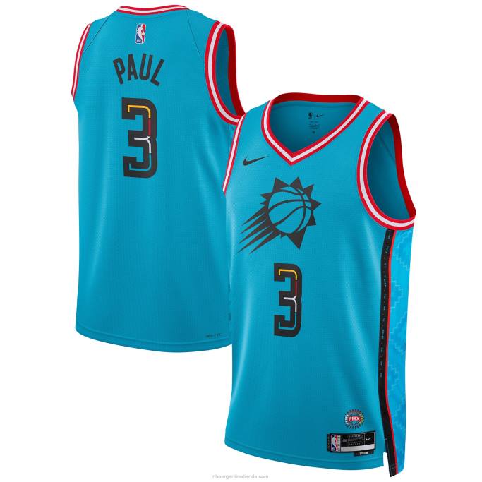 NBA 0F6D627 camiseta phoenix suns chris paul nike swingman turquesa