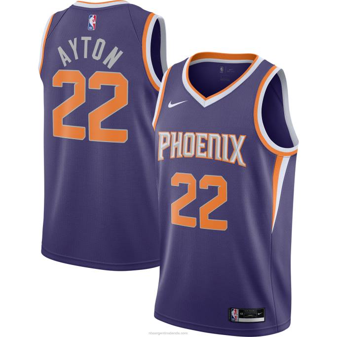 NBA 0F6D8578 Phoenix Suns Deandre Ayton Nike Púrpura Swingman Player Jersey