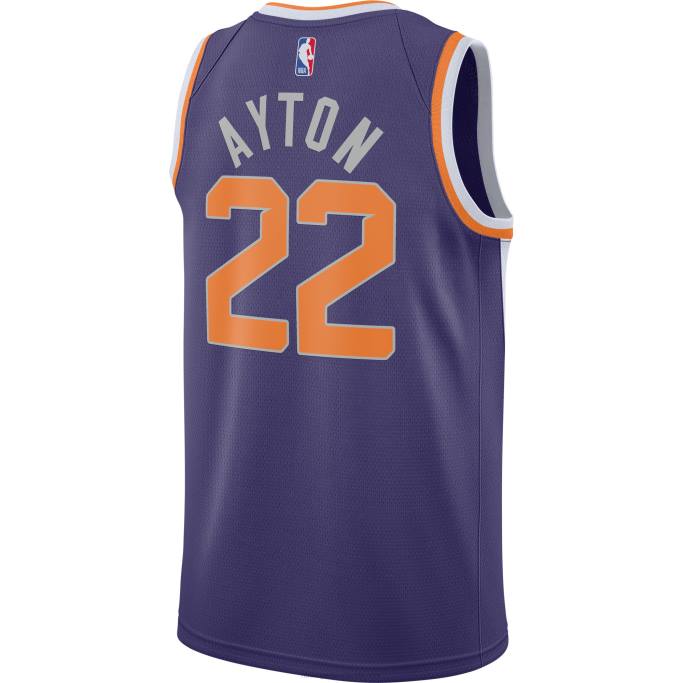 NBA 0F6D8578 Phoenix Suns Deandre Ayton Nike Púrpura Swingman Player Jersey
